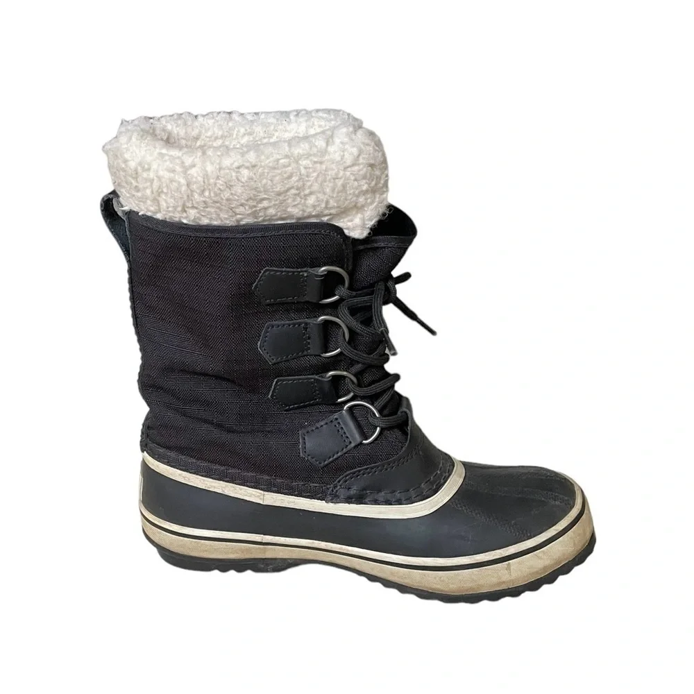 SOREL Women’s Winter Waterproof Carnival Snow Boot Black 7